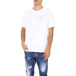 Calvin Klein pánské bílé tričko Shine - M (112)